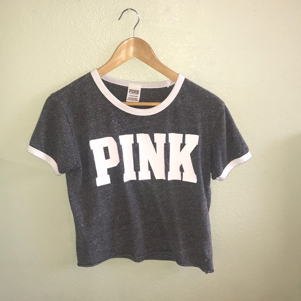 PINK by vs crop tshirt